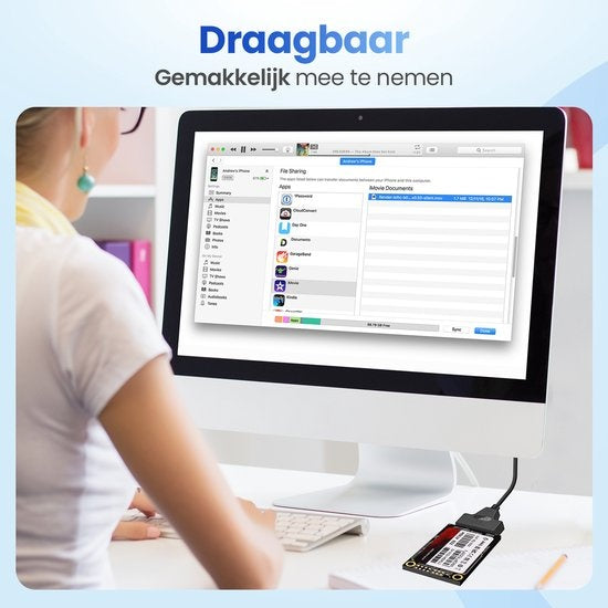 Garpex® USB 3.0 naar SATA Adapter - Datakabel voor harde schijven - SATA 7+15 22 Pin Kabel