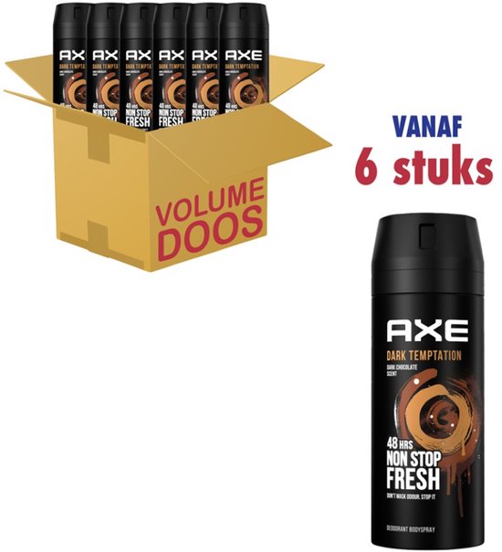Axe - Deodorant - Spray - Dark Temptation - 48h - 150ml x 6
