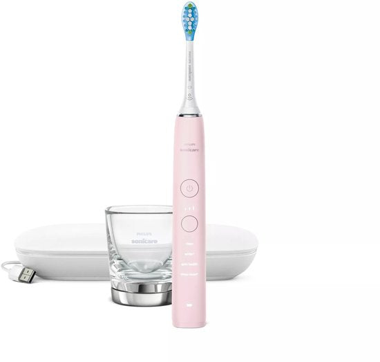 Philips Sonicare DiamondClean 9000 -Elektrische tandenborstel - Lichtroze - Oplaadglas - HX9911/29