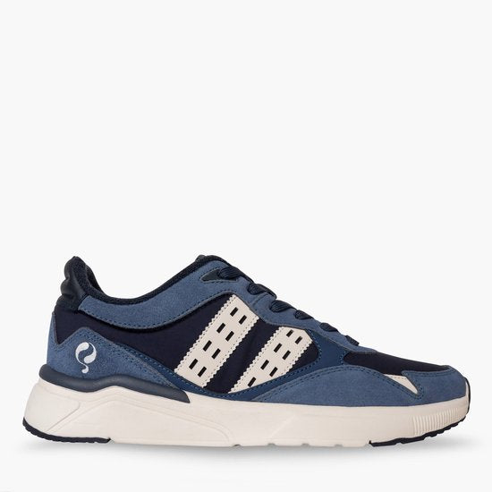 Heren Sneaker Kampen - Denimblauw/Donkerblauw/Offwhite - Maat 42