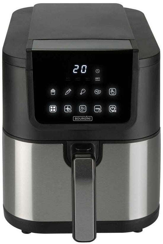 Bourgini Slimfit Airfryer Pure XL - Heteluchtfriteuse - 5 liter - 1500W - PFAS vrij