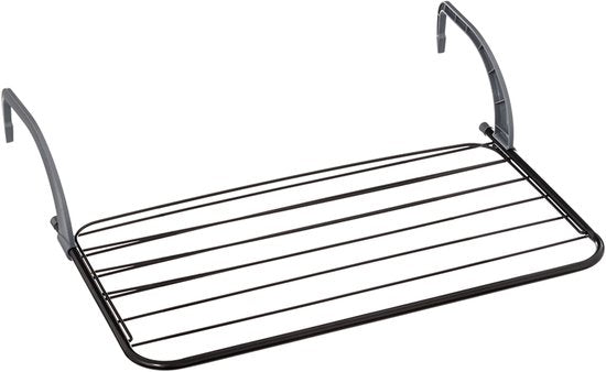 5Five Inklapbaar klein wasgoedrekje/droogrek - 7 meter waslijn - Ophangbaar - 60 x 55 cm - radiator/deur
