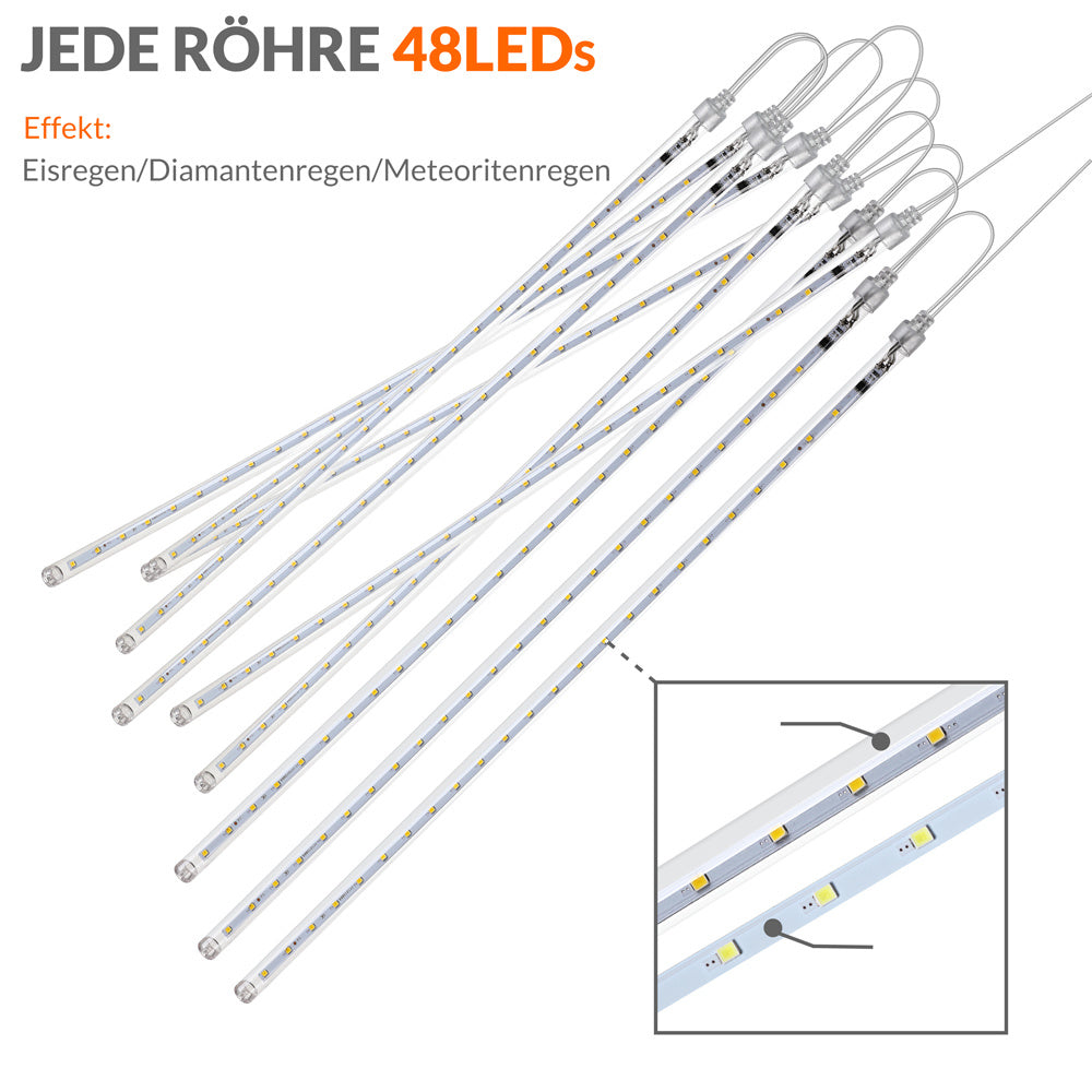 Monzana ijspegelverlichting 480 LED - 360cm - Blauw