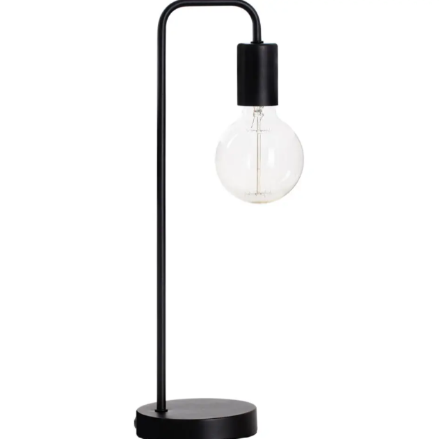 Atmosphera Tafellamp - Metaal - E27 - 46 cm - Zwart