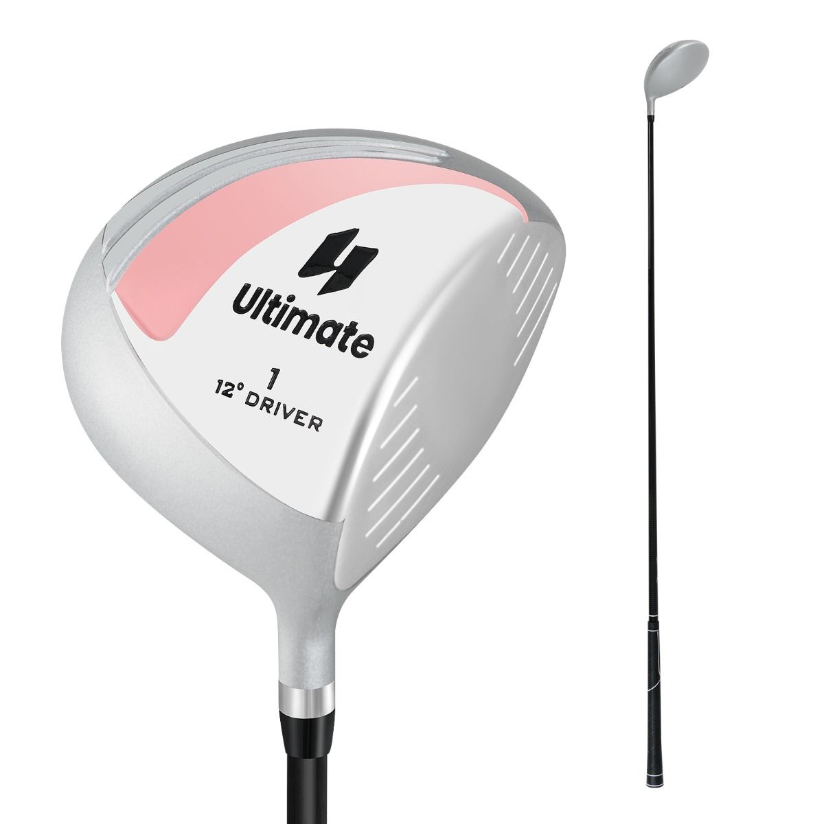 Coast Golfdriver voor Dames - 460 cc Aluminium Clubhoofd - Grafiet Shaft - Zwart en Zilver