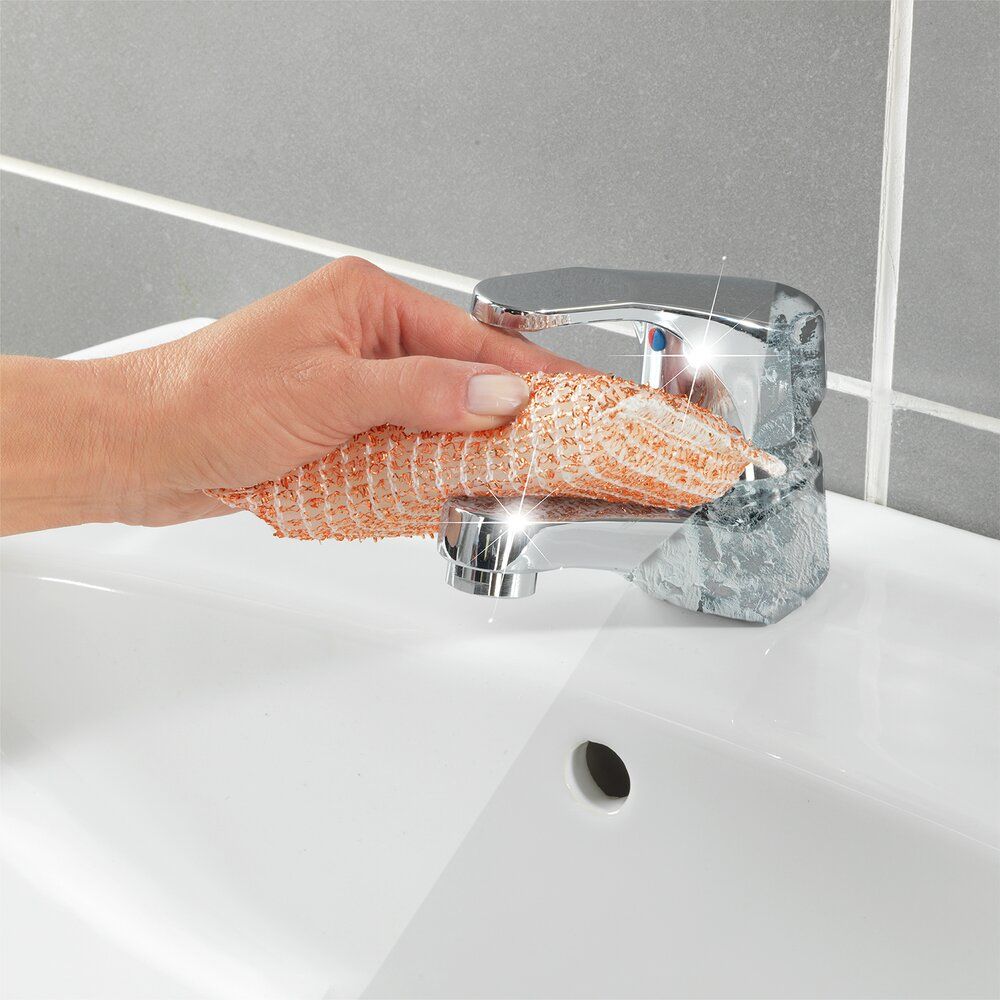 Wenko Koperspons Set van 6 - Krachtige Vuilverwijderaar - 110 x 70 x 30 mm - Koperkleur