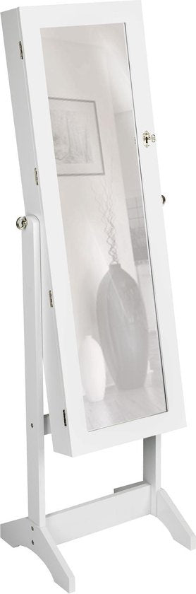 tectake® - Vitrinekast - wit - MDF - 400764