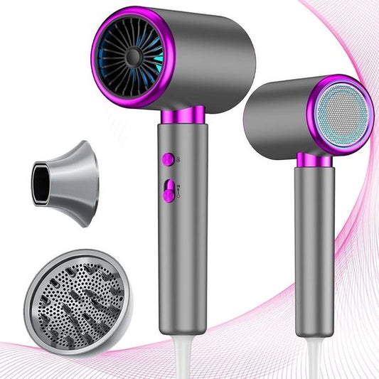 MKSS® Fohn met Diffuser - Zilver met Paars
