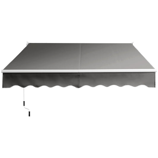 Coast Zonnescherm – Intrekbaar & Waterafstotend – 295 x 250 cm – Grijs