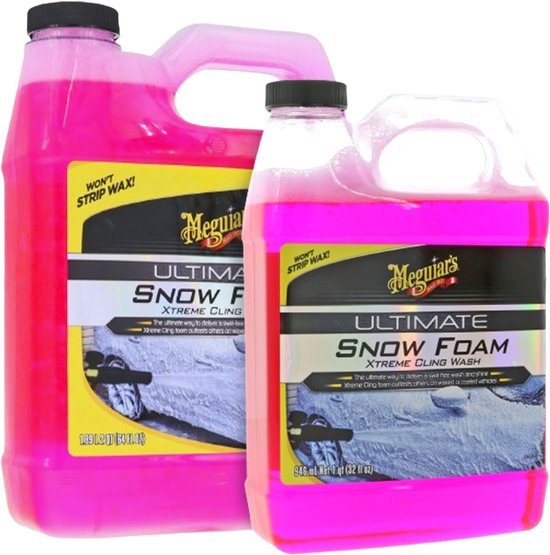 Meguiar's Ultimate Snow Foam 946 ml – Transparant/Paars – Vloeibaar Autoshampoo