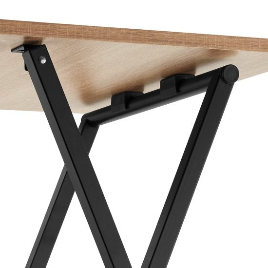 tectake® - Set van 2 bijzettafels Phoenix inklapbaar - lichtbruin - 404778