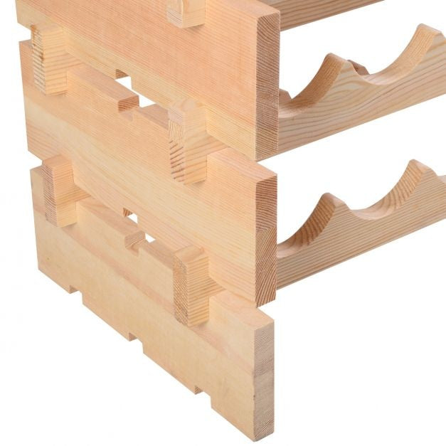 Coast - Wijnrek - Hout - 72 Flessen - Stapelbaar