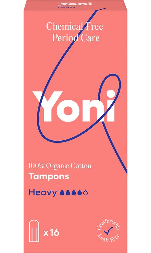 Yoni Biologisch Katoenen Tampons Heavy 16 stuks