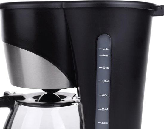 Tristar Koffiezetapparaat CM-1235 - Filter-koffiezetapparaat 750 ml - Geschikt voor camping gebruik - Digitaal en Timer Functie - Glazen kan, Verwijderbare koffiefilter - 7 kopjes - Zwart