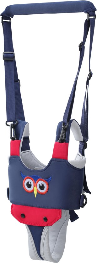 Baby Walker Assistent - Verstelbare Loopgordel voor Leren Lopen - Veiligheidstuigje met Zachte Ondersteuning - Comfortabel en Premium Materialen - Voor Peuters 9-24 Maanden - Vogel