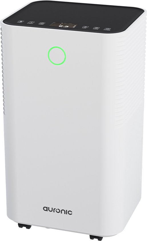 Auronic Luchtontvochtiger - Compact Series - 10L per dag - 2L Waterreservoir - Was-droog functie - Slaapkamer, Badkamer en Woonkamer - Vochtopnemer voor in Huis - Dehumidifier - Wit