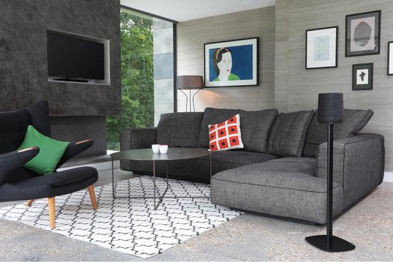 SoundXtra SDXHKCONEFS1021 speaker steun Vloer Aluminium, Staal Zwart