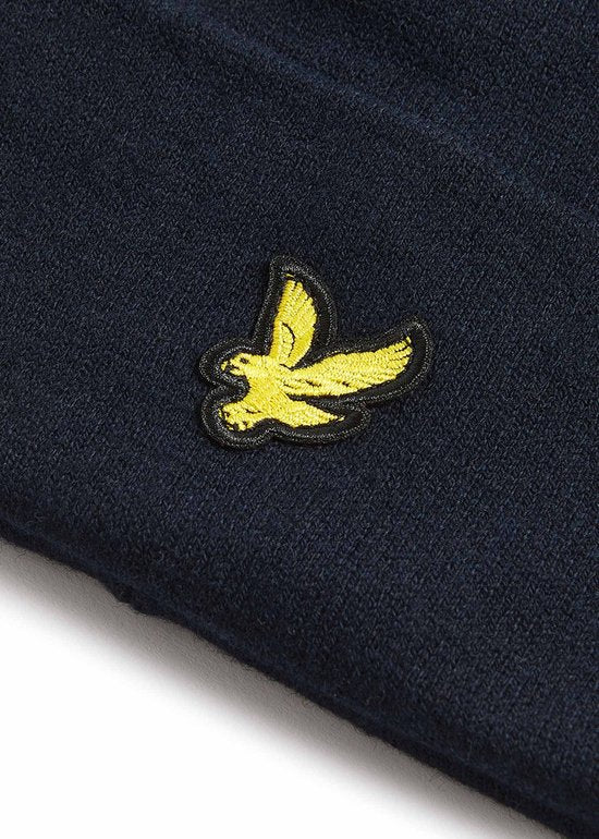 Lyle & Scott Muts Wol Blend Navy - Maat one size fits all - Heren