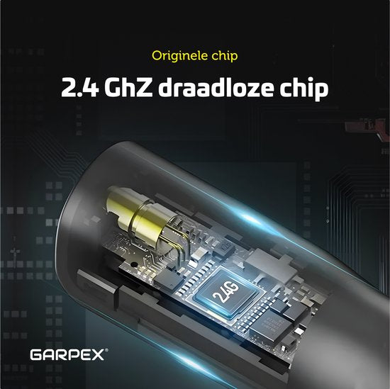 Garpex® Draadloze Presenter - Presentatie klikker - Wireless Presenter - Powerpoint afstandsbediening - Laser Pointer - Draadloos