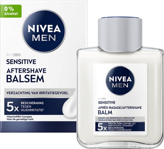NIVEA MEN Sensitive Aftershave Balsem - voor de Gevoelige Huid - Trekt Snel In - Alcoholvrij - 100ml