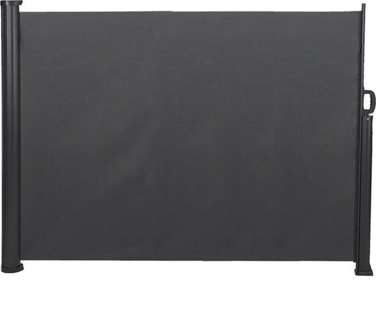 Infinity Goods Uittrekbaar Windscherm - 300 x 140 cm - Antraciet – Oprolbaar – Uitschuifbaar – Wind- en Zonbescherming – Privacy voor Tuin, Balkon, Strand en Terras