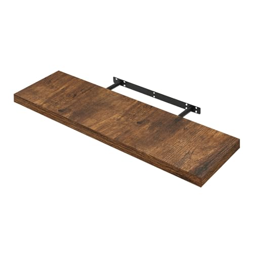Woltu Zwevende Wandplank Vintage Bruin 70 x 23 x 3,8 cm