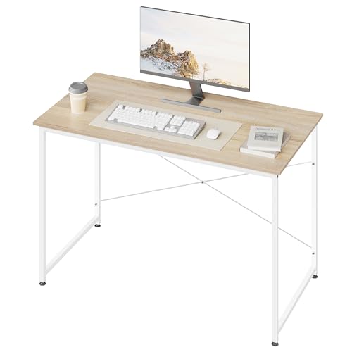 Woltu Computerbureau Compact 120 x 60 cm Licht Eiken