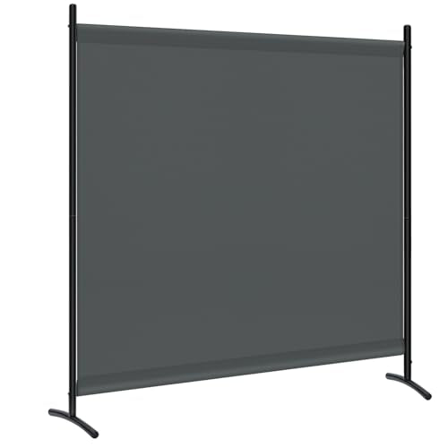 Woltu Paravent Privacy Scherm - Donkergrijs - 180 x 177 cm
