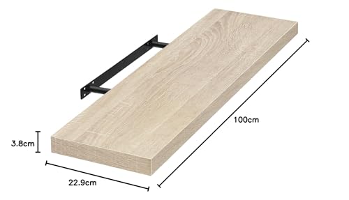 Eugad Wandplank MDF Eiken 100 cm