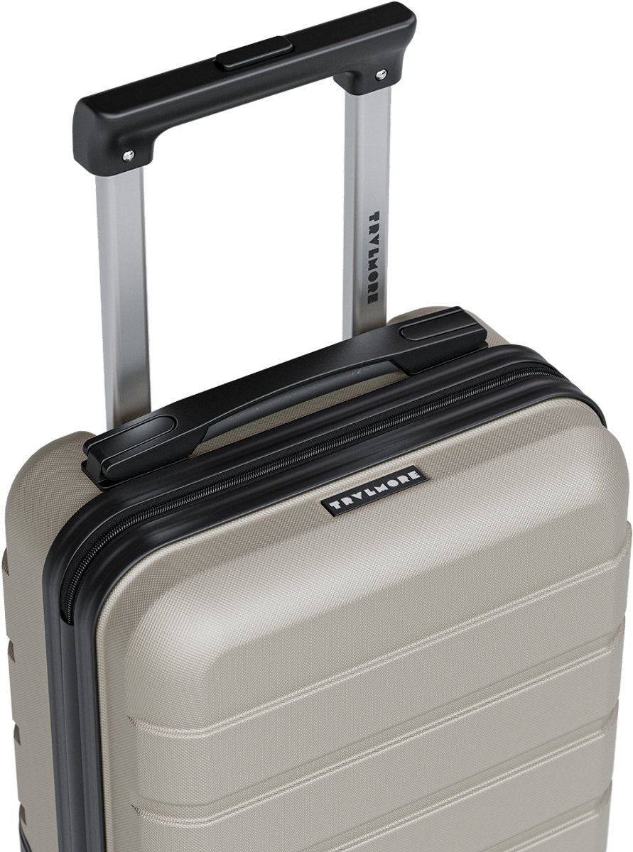 TRVLMORE Handbagagekoffer 40 x 30 x 20 cm – 24 L – Underseat – TSA-slot – 2 Wielen – Champagne