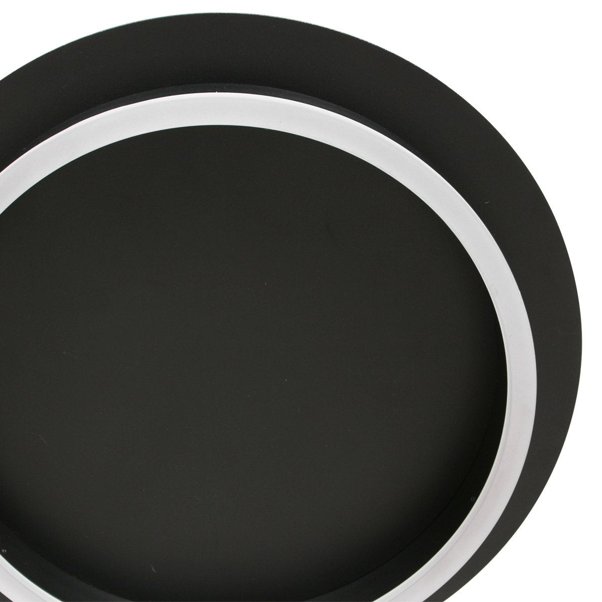 Plafonnieres Ringlux 3655ZW zwarte plafondlamp Ø32 cm met warm LED licht, metaal en kunststof, trendy design, merk Steinhauer