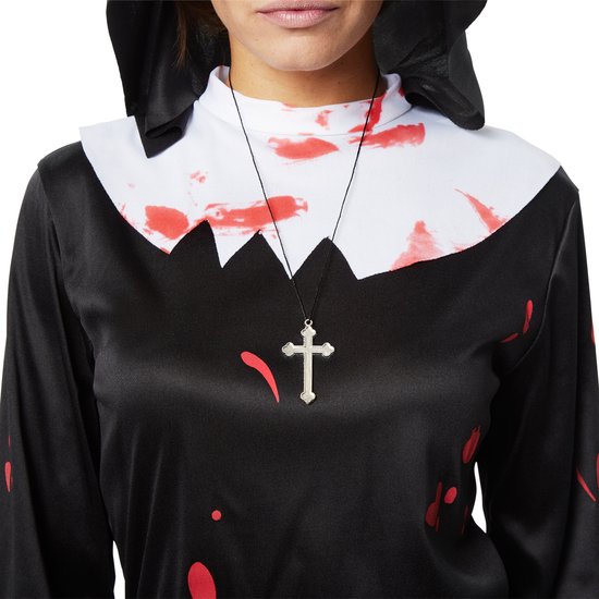 Dressforfun Griezelige non - XL - Verkleedkleding carnaval - Halloween - Verkleden - Feestkleding - Carnavalskleding - Feest - Partykleding