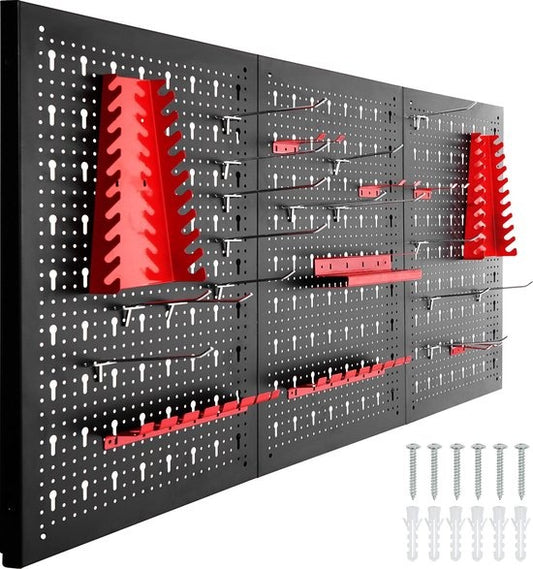 tectake® - Gereedschapswand met 25 haken en houders - 403559