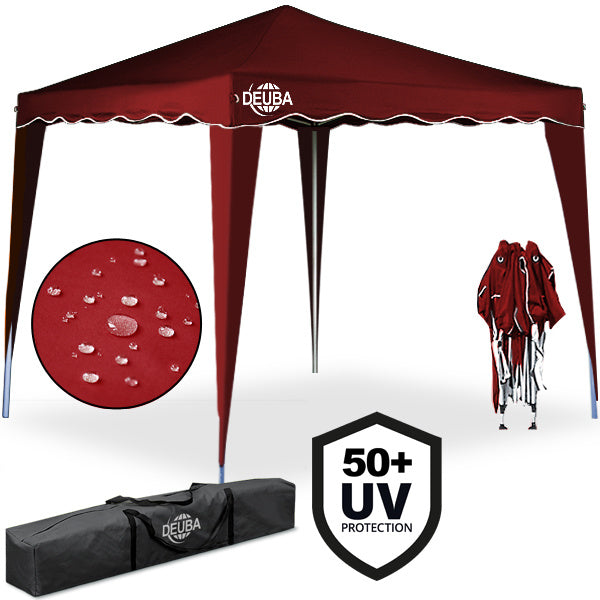 Casaria Vouwpaviljoen. party tent Capri - Popup donkerrood3x3m