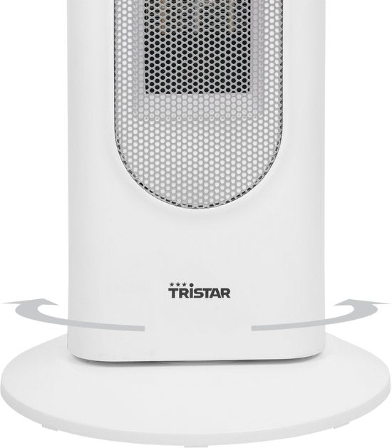 Tristar Elektrische Kachel KA-5098 - Keramische torenkachel - Afstandsbediening - Geschikt voor 25 m² - Ventilatorkachel - Wit