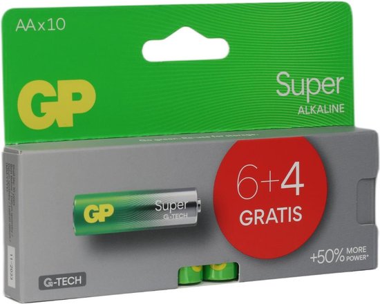 GP Super Alkaline - Batterij - AA - 10 stuks