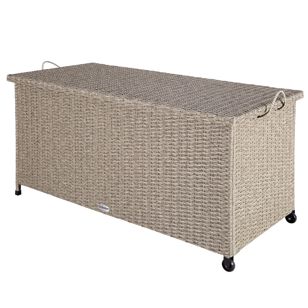 Casaria Opbergkist – Weerbestendig 122x56x61cm 360L - Crème