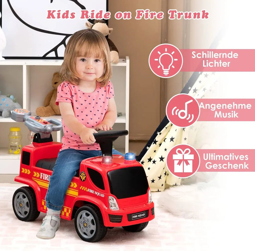 Coast Children's Fire Motor met zeepbelpistool voor kinderen van 18-36 maanden rood