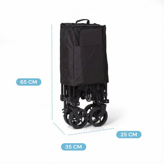 Mr. Fold Bolderkar XXL - opvouwbaar - 400L - 300KG - all-terrain wielen