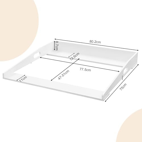 Woltu Verschoningsblad voor Commode - Wit - 80 x 75 x 10 cm
