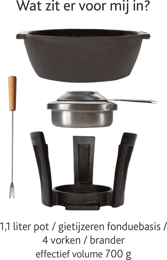 BOSKA Fondueset Party Pro - 1,1 L