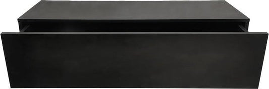 VDD Zwevend halkastje - Ontzichtbare montage - 100 x 25 x 25cm - zwart