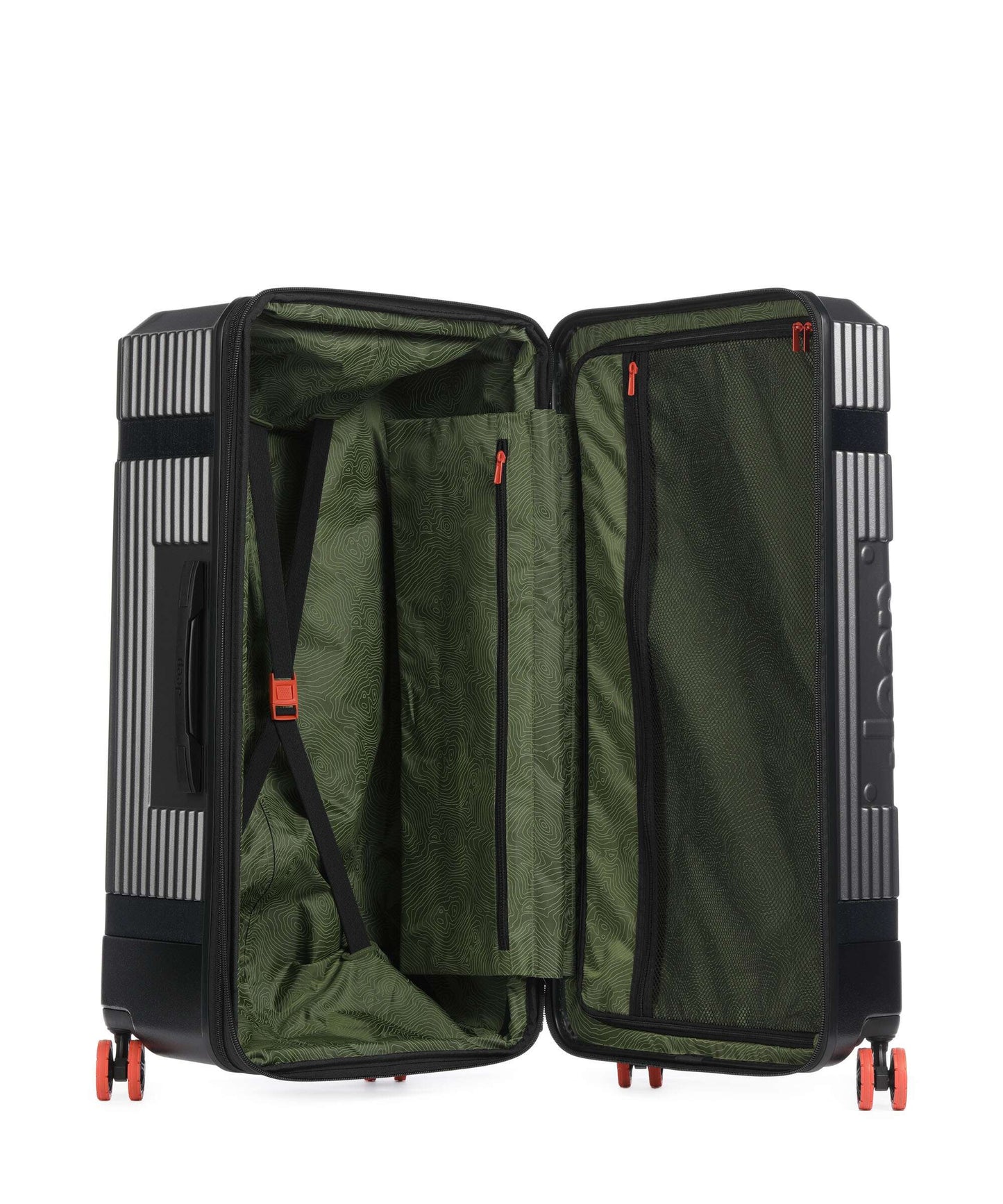 Jeep Uitbreidbare Trolley XL 80 cm – 106L – Antraciet