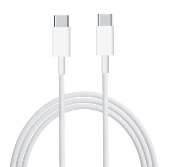 Apple - USB‑C Oplaadkabel - USB‑C naar USB‑C - 60W - 1m - Geweven - Wit