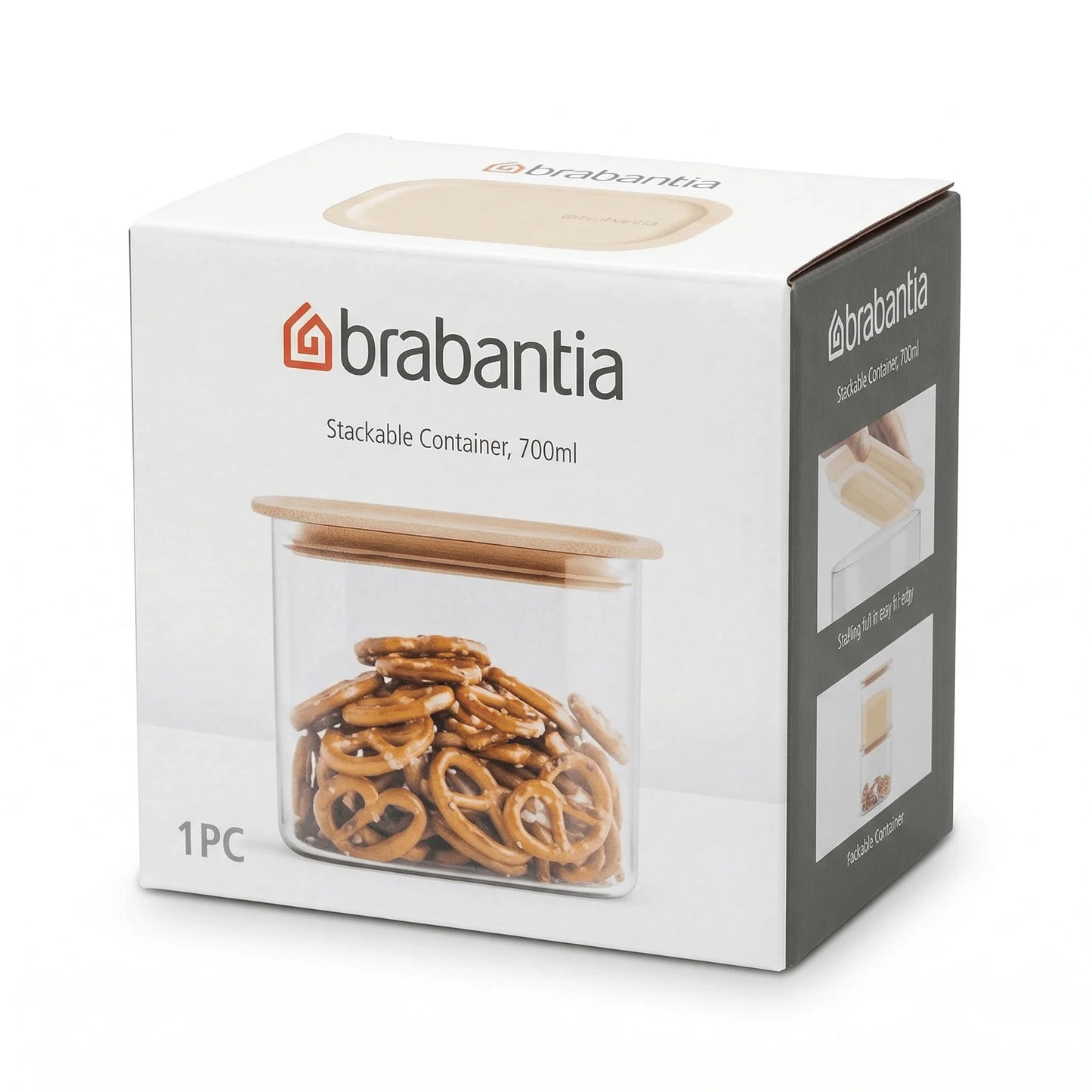 Brabantia Stapelbaar Voorraadbakje 700 ml, Vriezerbestendig
