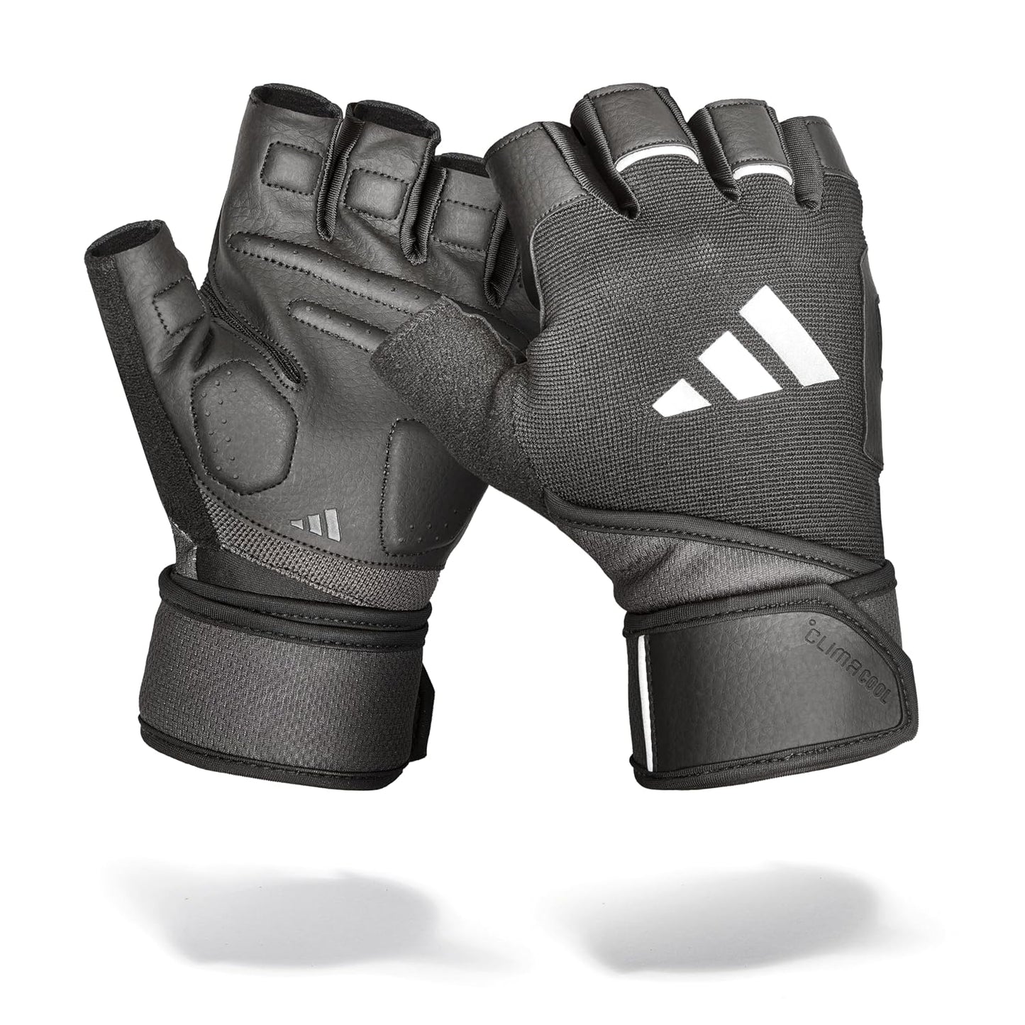 Adidas Wrist Wrap Training Gloves - Maat M - Zwart - Gepolsterd