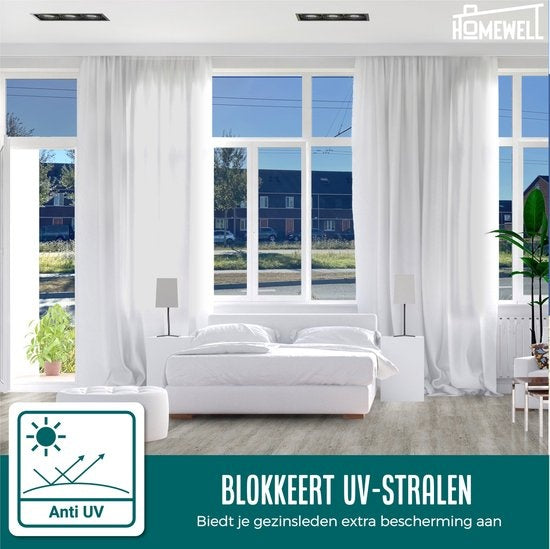 Homewell Zonwerende HR Raamfolie 60x200cm - UV protectie - Isolerend & Zelfklevend- Zwart Tint 39%