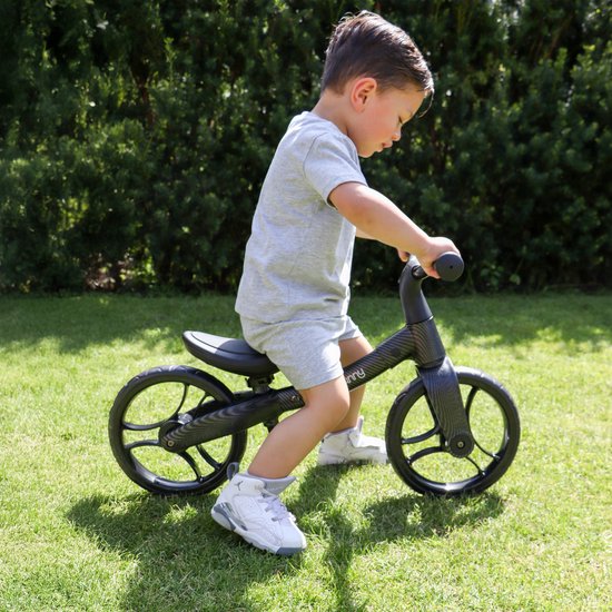 Sunny Balance Bike 3000 Metalen Loopfiets - Vanaf 2 jaar - Verstelbaar zadel - Carbon Fiber Look