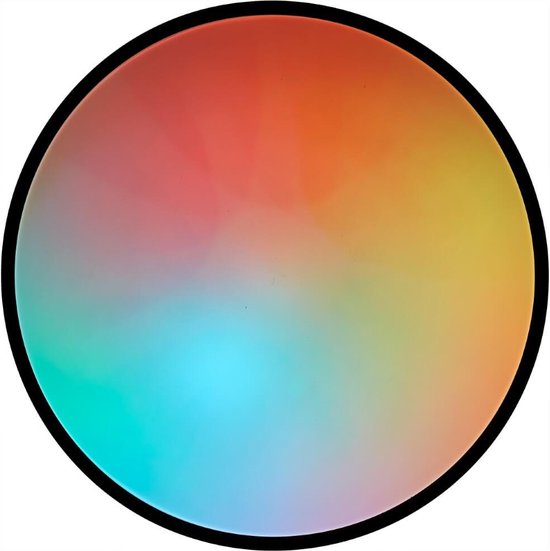 Brilliant Heida Plafondlamp – Ø 49 cm – LED Ingebouwd – Dimbaar & RGB – Zwart