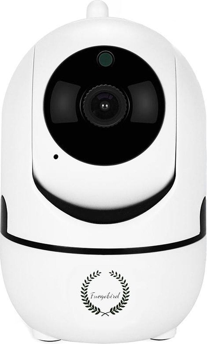 Fuegobird Indoor IP Camera - 1080P Beveiligingscamera - Remote Playback - Babyfoon - 2.4G/5G WIFI - Met App - Wit